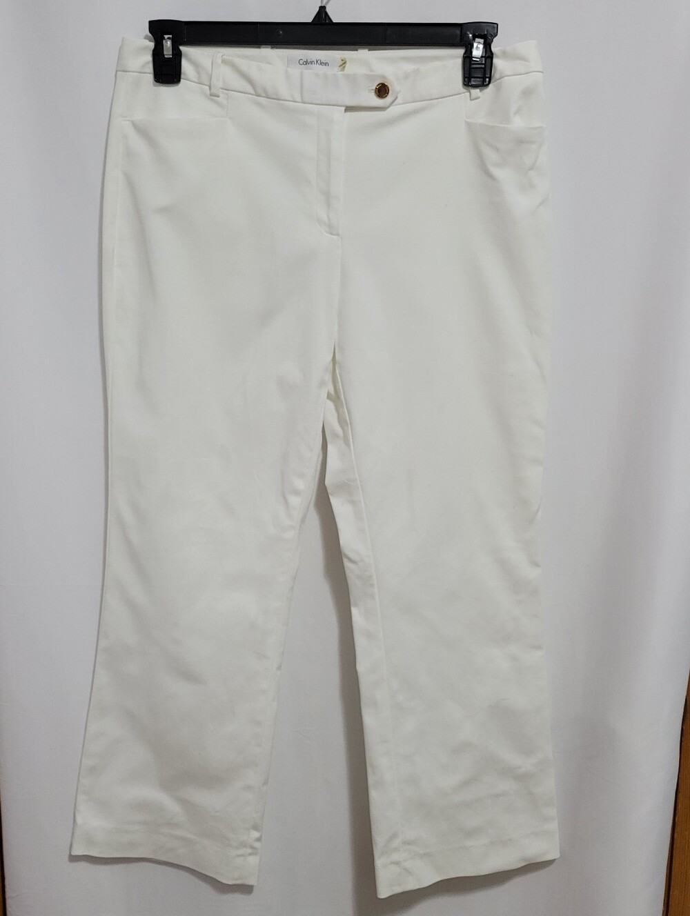 Calvin Klein Modern Fit White Slacks. Size 10
